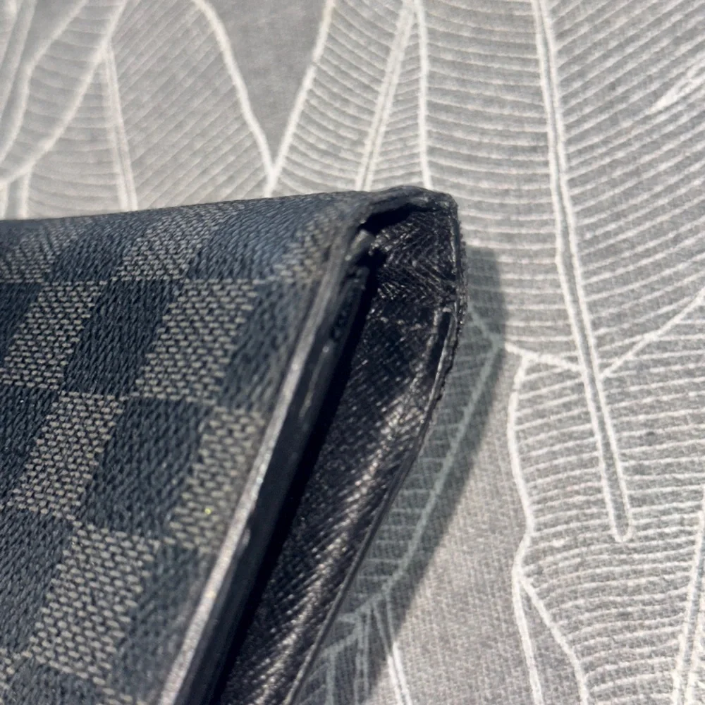 Louis Vuitton Black Textured Long Wallet